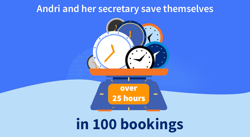 Save Time easily with direct confirmed bookings with your clients!